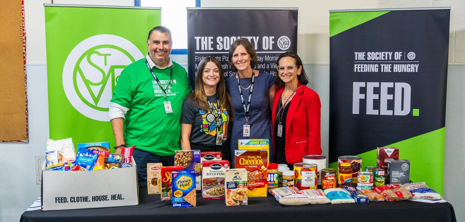 We launched our statewide food drive! | The Society of St. Vincent